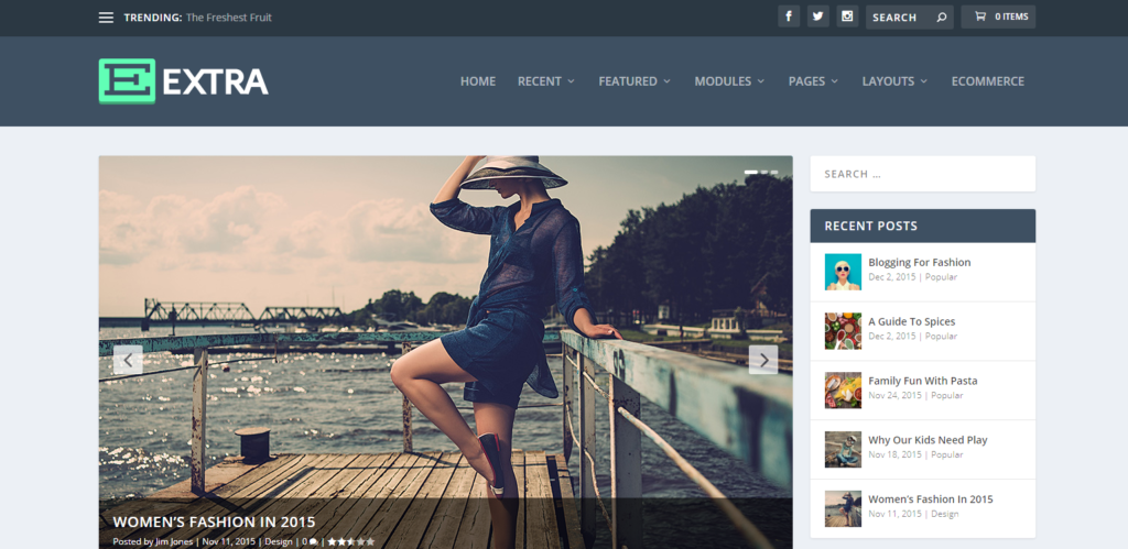 extra 1024x499 - Best WordPress themes for bloggers