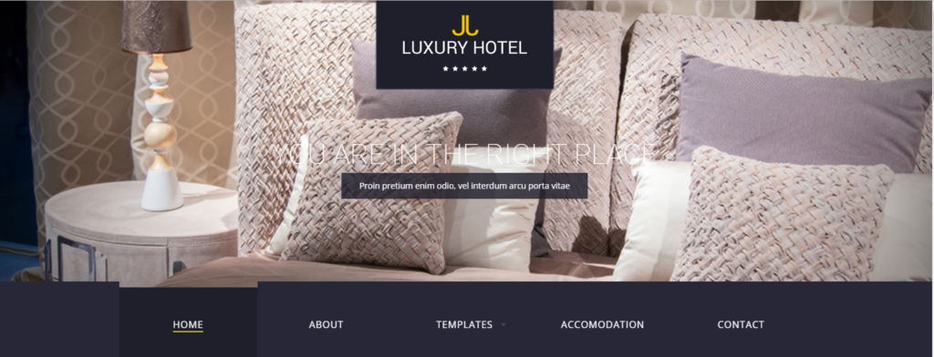 luxury 1024x392 - Best Hotel Themes available on ThemeForest