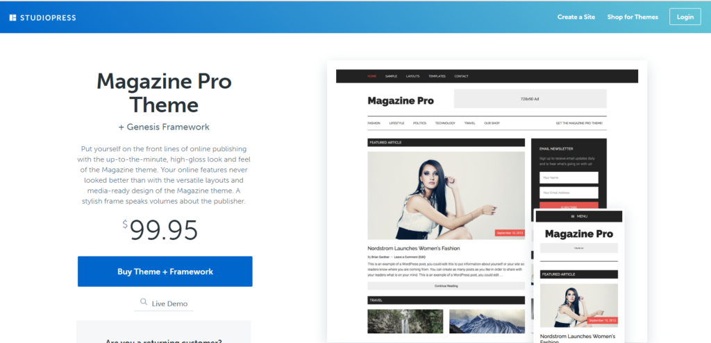 magazine 1024x495 - Best WordPress themes for bloggers