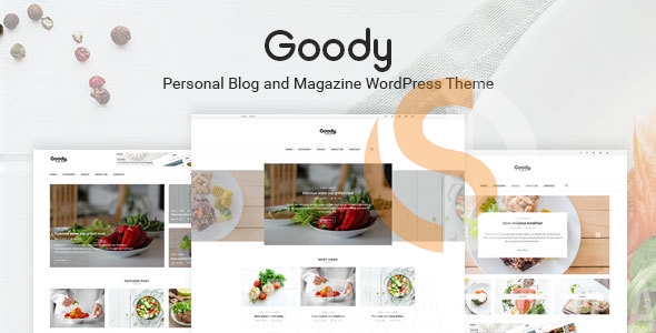 Goody Personal Blog and Food Blog WordPress Theme - Best Chef & Cooking WordPress Themes