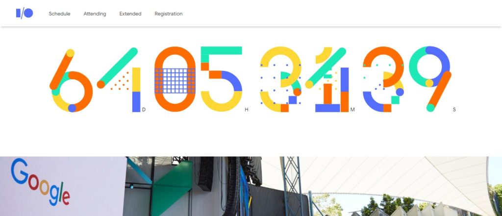 Google IO Event site 1024x441 - Top Material Design Website that make you mouth opened.