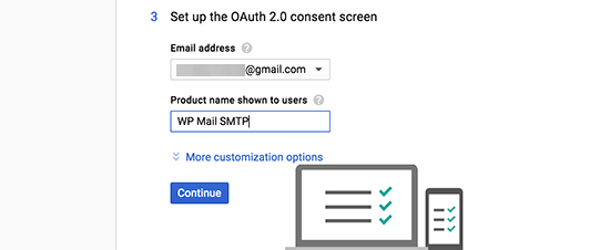 setting consent screen in google api - How to Use SMTP Mail Server to Send Emails in WordPress