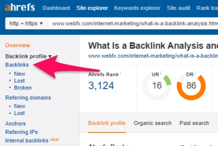 ahref tutorial - Building Backlinks With Competitor Backlink Analysis