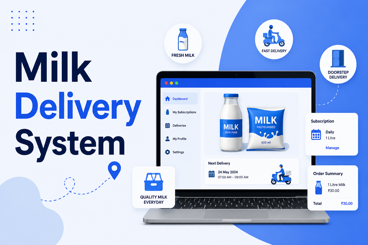 milk delivery system - Home